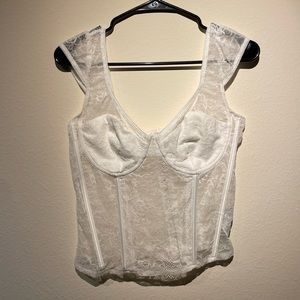 White lace top